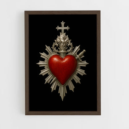 ap-sacred heart-1 cadre Bois foncé