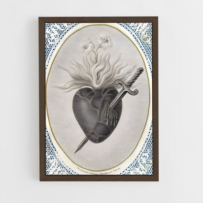 ap-sacred heart-3 cadre Bois foncé
