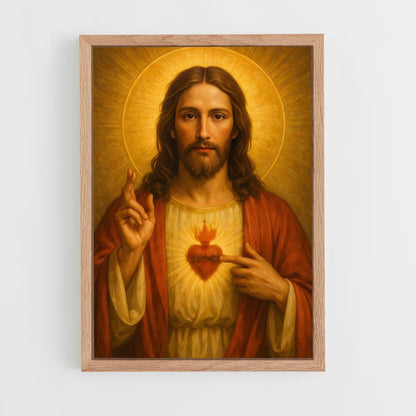 ap-sacred heart-5 cadre Bois clair