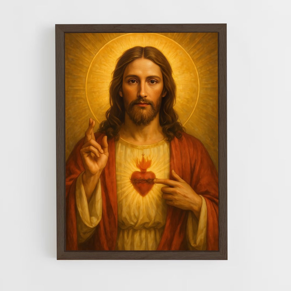 ap-sacred heart-5 cadre Bois foncé