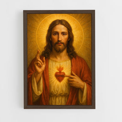 ap-sacred heart-5 cadre Bois foncé