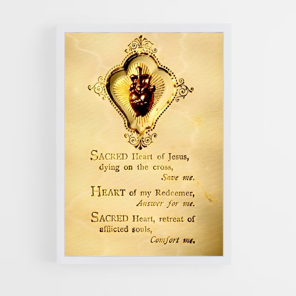ap-sacred heart-7 cadre Blanc