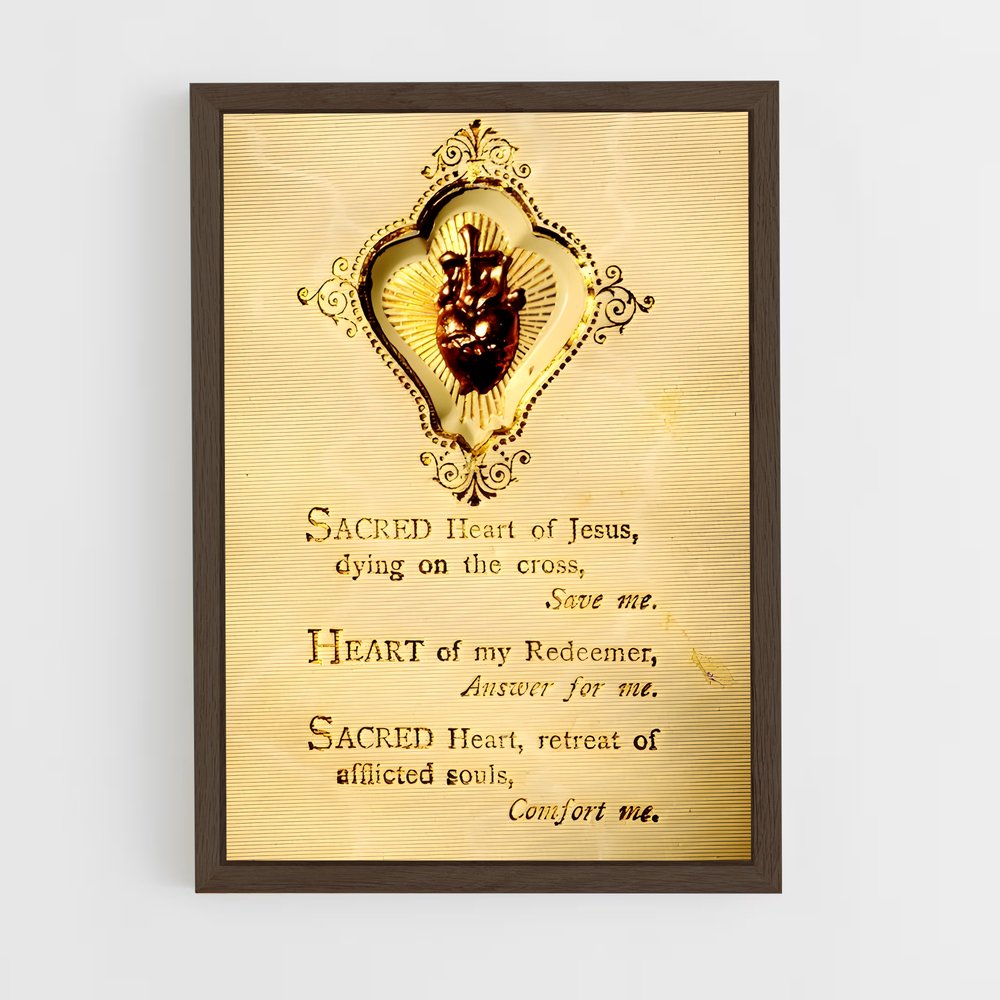 ap-sacred heart-7 cadre Bois foncé