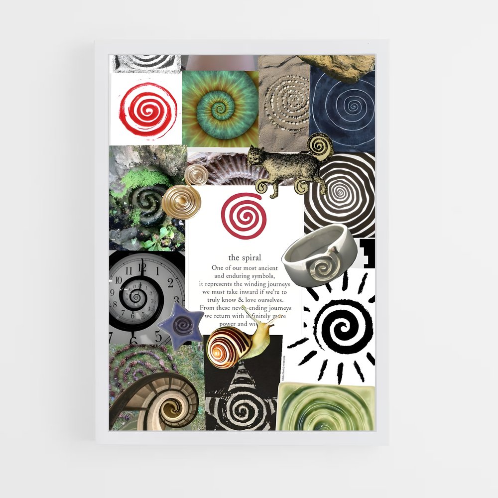 ap-sacred spiral-3 cadre Blanc