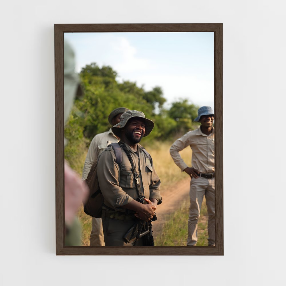 ap-safari guide-1 cadre Bois foncé