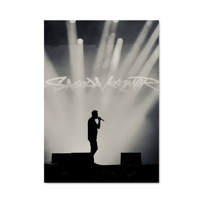 Poster Microphone en Lumière