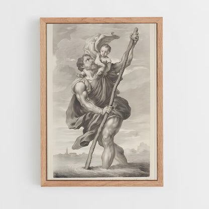 ap-saint christopher-2 cadre Bois clair