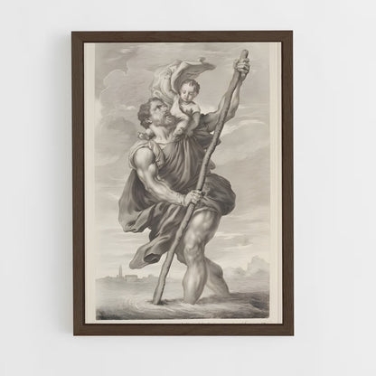 ap-saint christopher-2 cadre Bois foncé