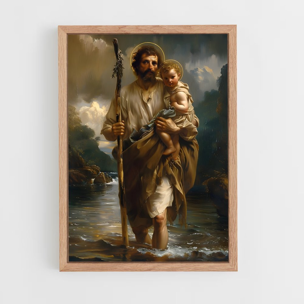 ap-saint christopher-3 cadre Bois clair