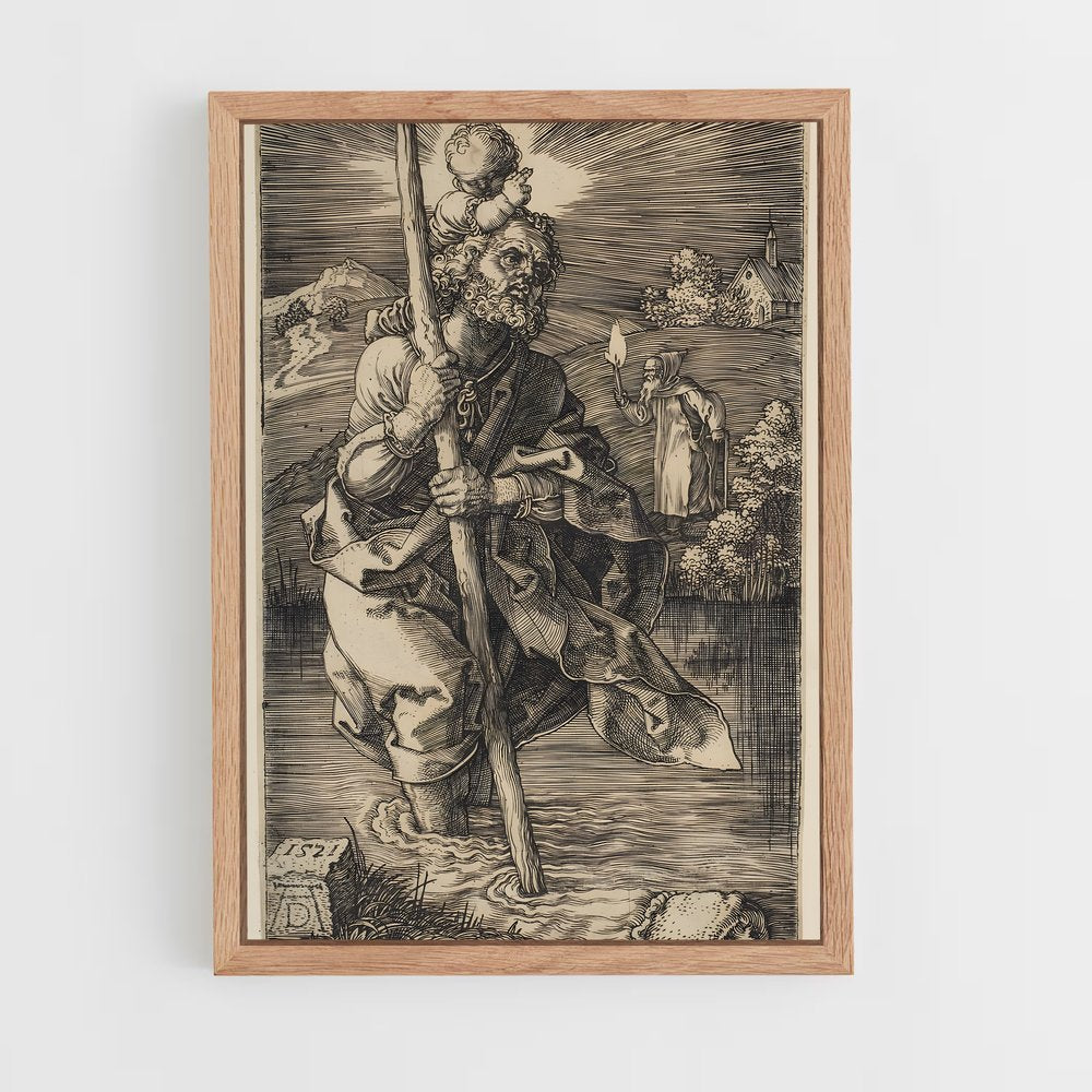 ap-saint christopher-5 cadre Bois clair