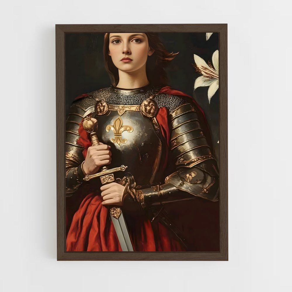 ap-saint joan of arc-1 cadre Bois foncé