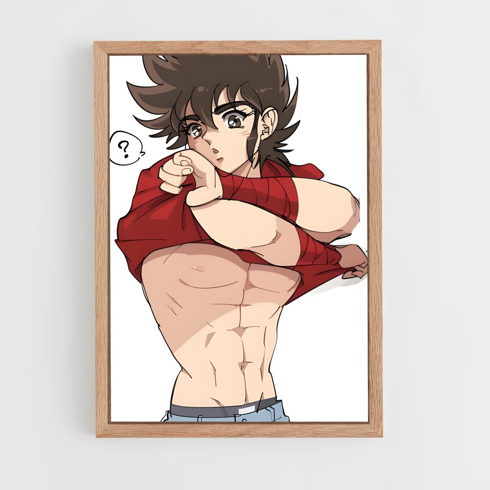 ap-saint seiya-5 cadre Bois clair