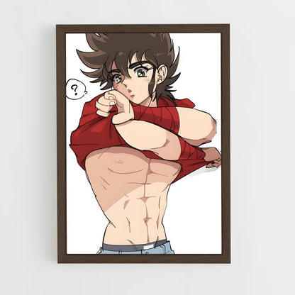 ap-saint seiya-5 cadre Bois foncé