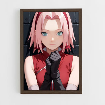 ap-sakura haruno-3 cadre Bois foncé