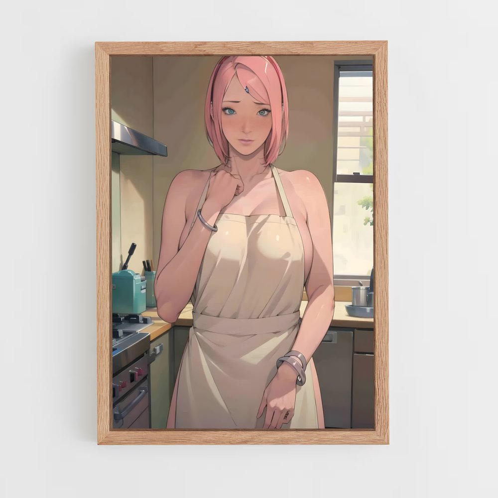 ap-sakura haruno-4 cadre Bois clair