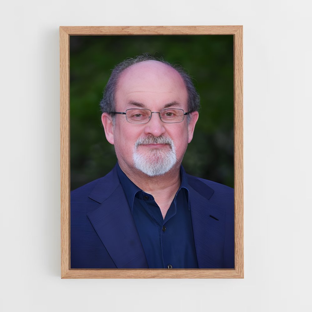 ap-salman rushdie-2 cadre Bois clair