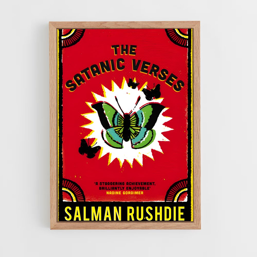 ap-salman rushdie-4 cadre Bois clair