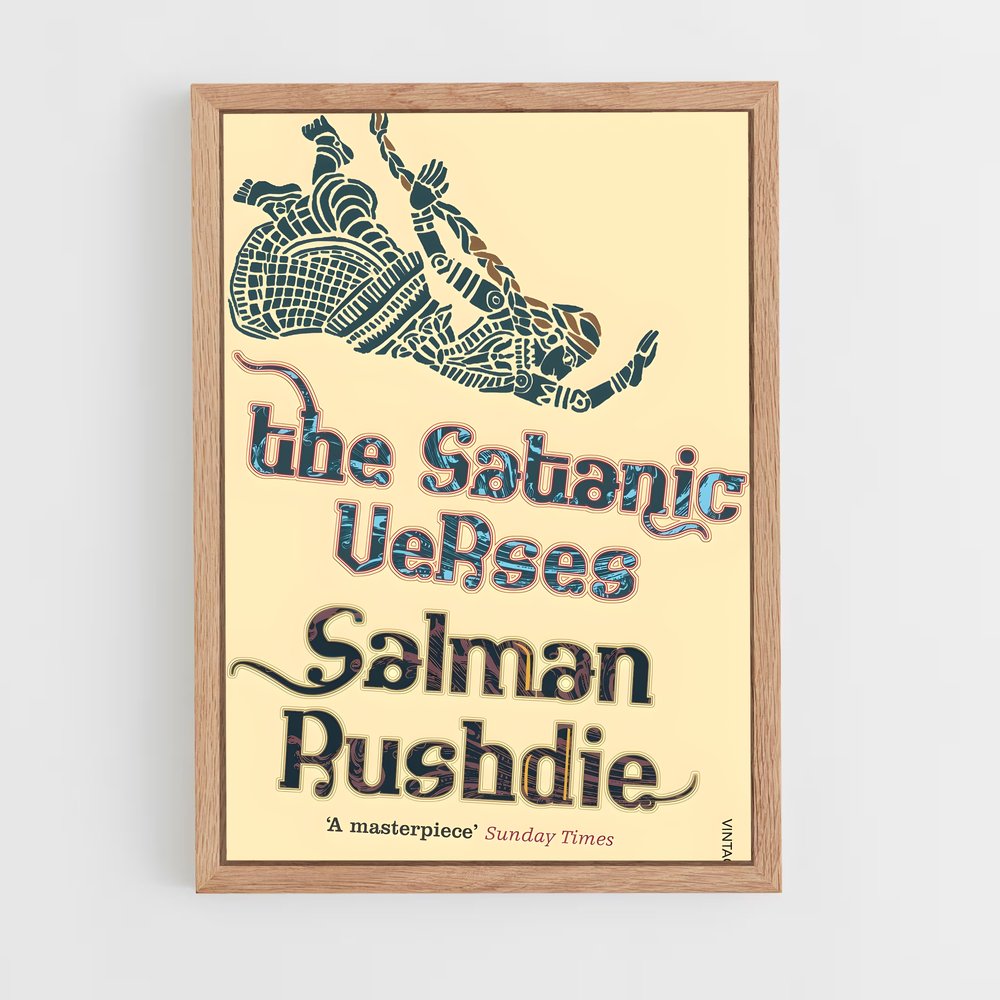 ap-salman rushdie-5 cadre Bois clair