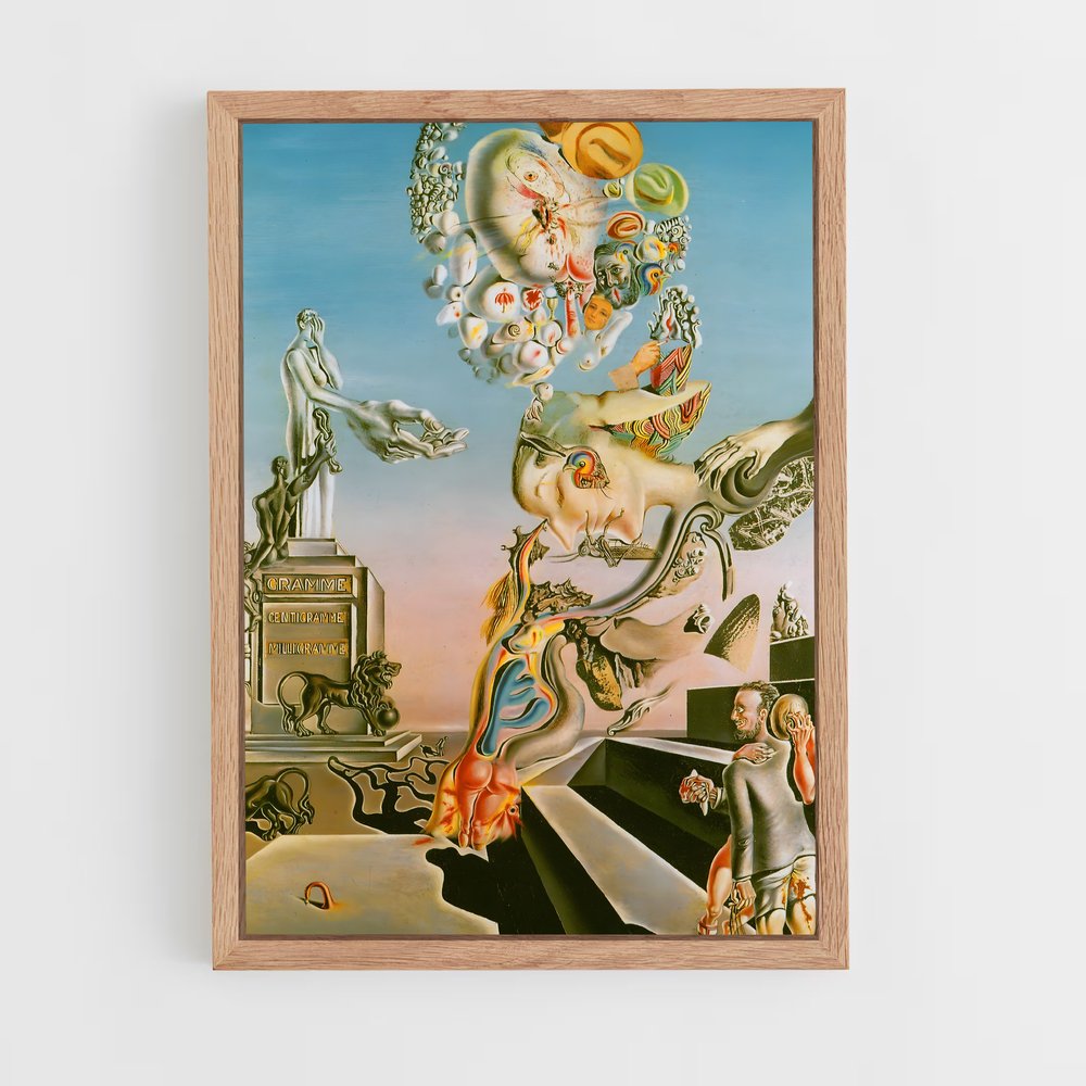 ap-salvador dali-2 cadre Bois clair