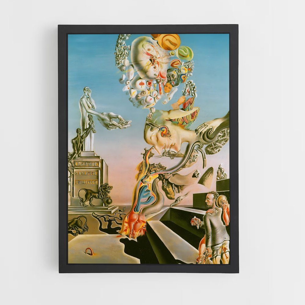ap-salvador dali-2 cadre Noir