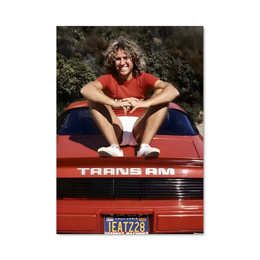 Poster Red Car Blues