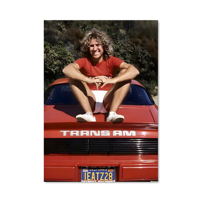Poster Red Car Blues
