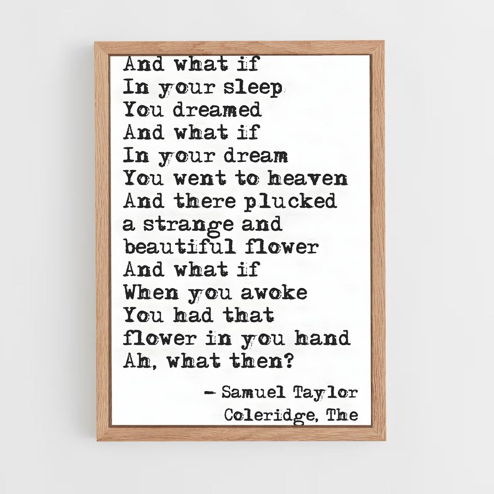 ap-samuel taylor coleridge-1 cadre Bois clair