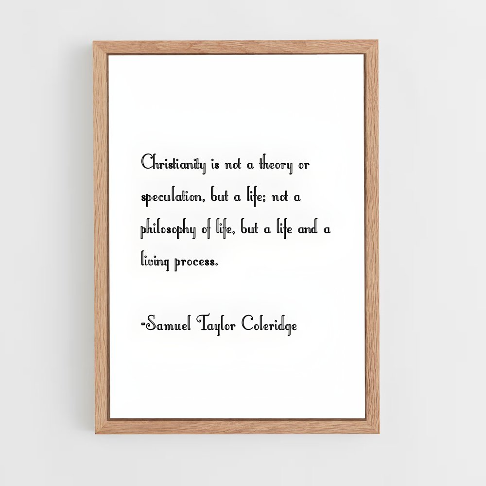 ap-samuel taylor coleridge-2 cadre Bois clair