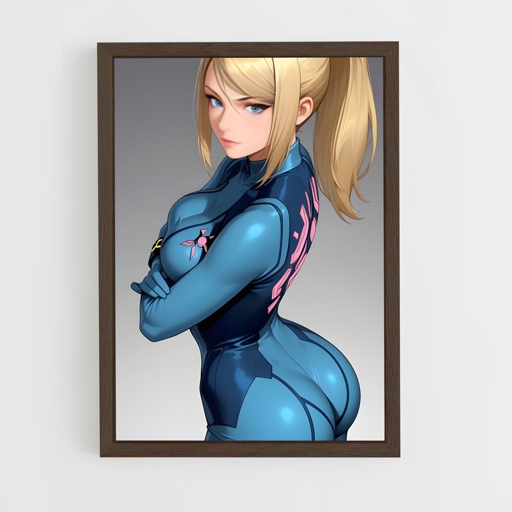 ap-samus aran-4 cadre Bois foncé