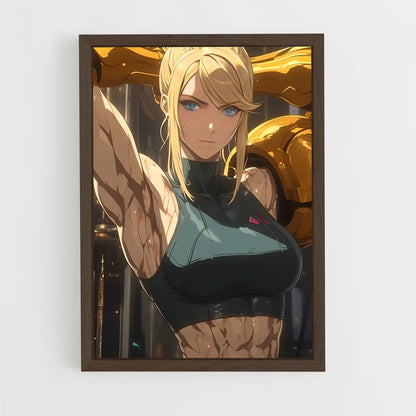 ap-samus aran-7 cadre Bois foncé