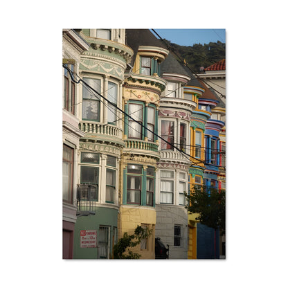 Poster Les Maisons Colorées de San Francisco