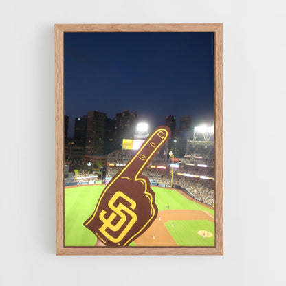 ap-san diego padres-3 cadre Bois clair