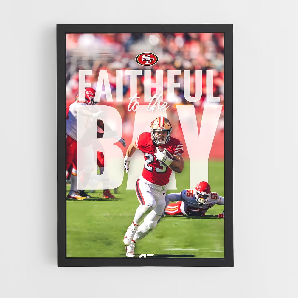 ap-san francisco 49ers-11 cadre Noir