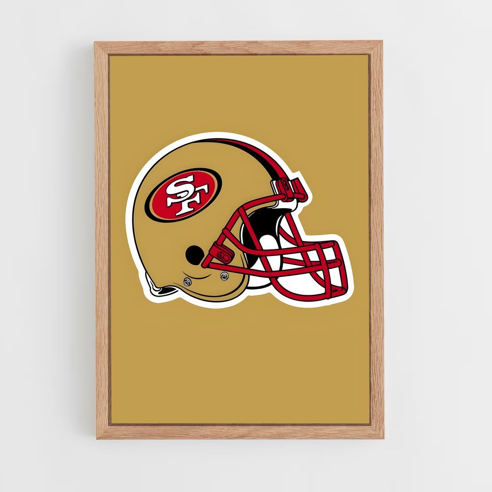 ap-san francisco 49ers-13 cadre Bois clair