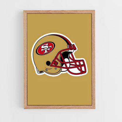 ap-san francisco 49ers-13 cadre Bois clair