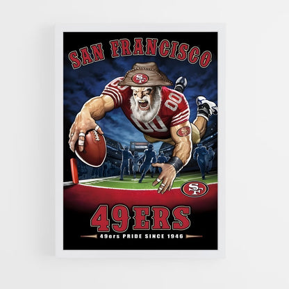 ap-san francisco 49ers-14 cadre Blanc