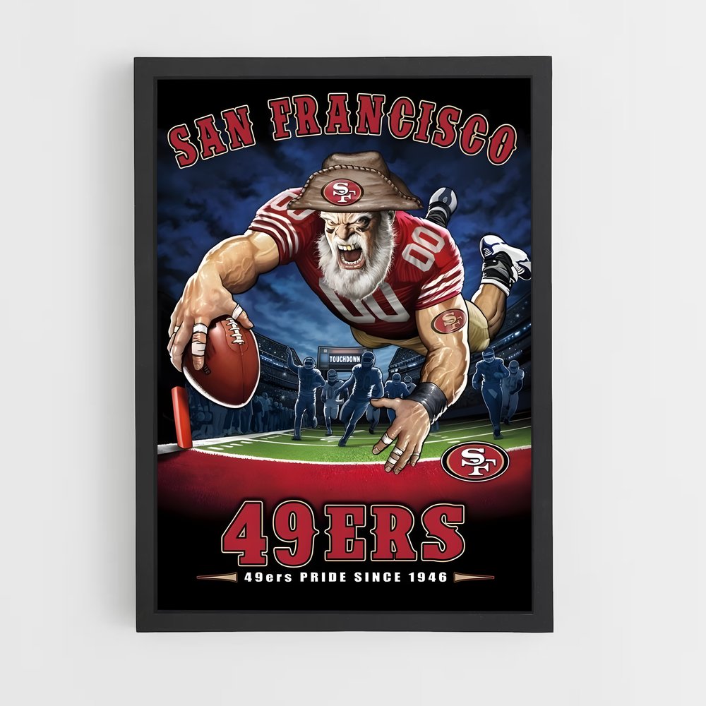ap-san francisco 49ers-14 cadre Noir