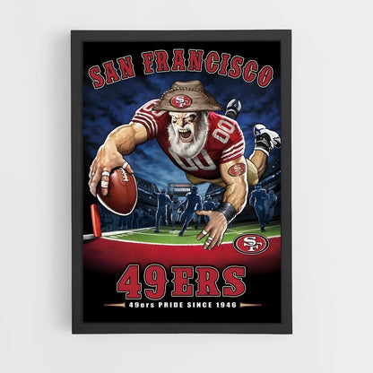 ap-san francisco 49ers-14 cadre Noir