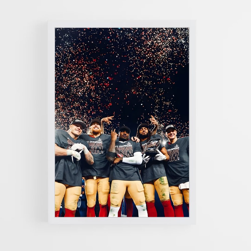 ap-san francisco 49ers-2 cadre Blanc