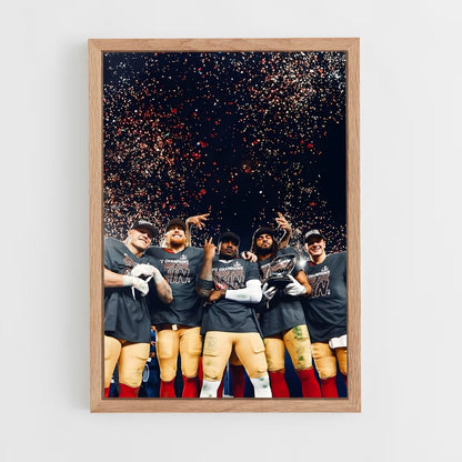 ap-san francisco 49ers-2 cadre Bois clair