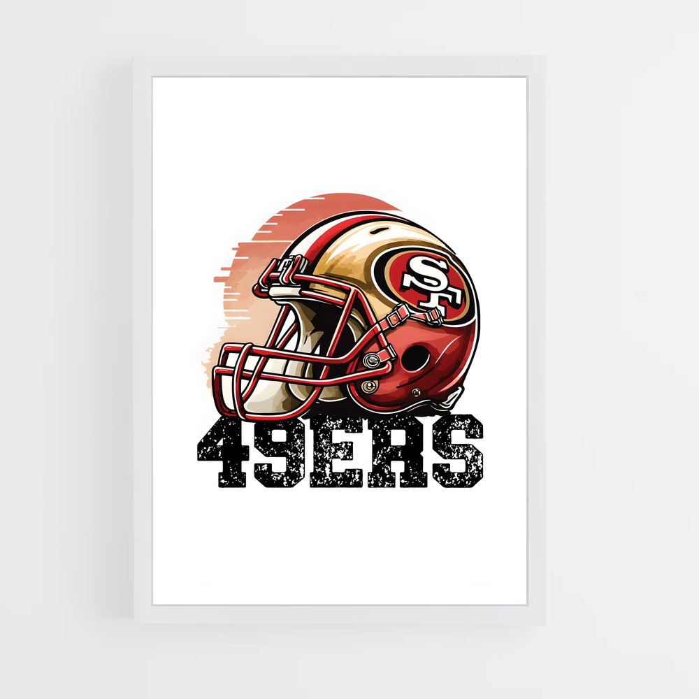ap-san francisco 49ers-3 cadre Blanc