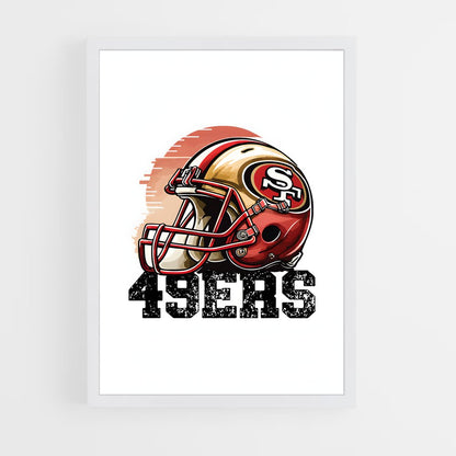 ap-san francisco 49ers-3 cadre Blanc