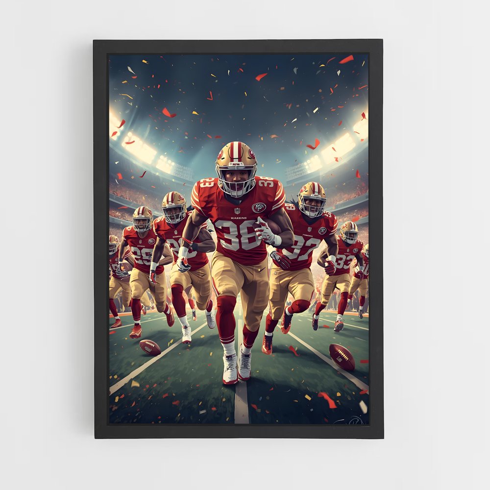 ap-san francisco 49ers-4 cadre Noir