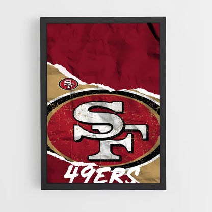 ap-san francisco 49ers-5 cadre Noir
