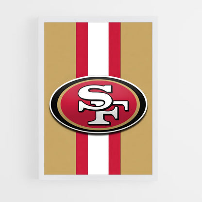 ap-san francisco 49ers-6 cadre Blanc