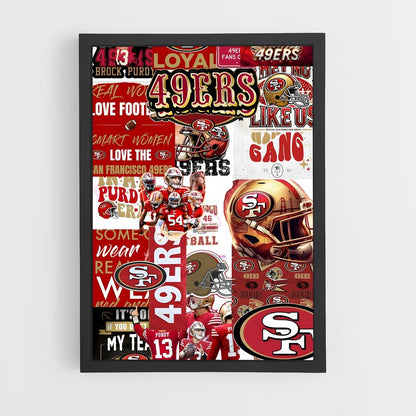 ap-san francisco 49ers-7 cadre Noir