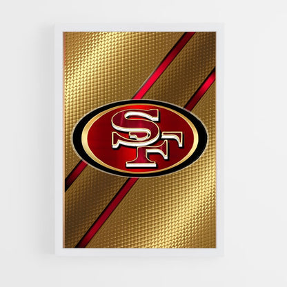 ap-san francisco 49ers-8 cadre Blanc