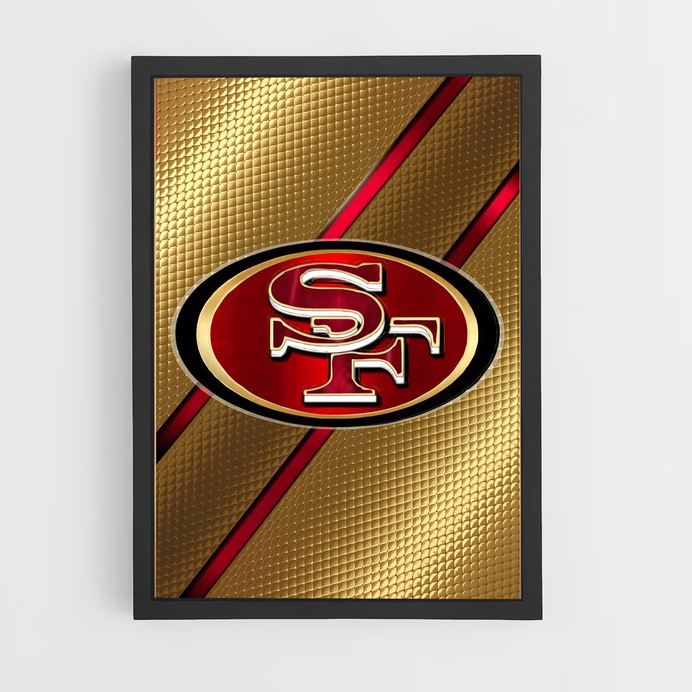 ap-san francisco 49ers-8 cadre Noir
