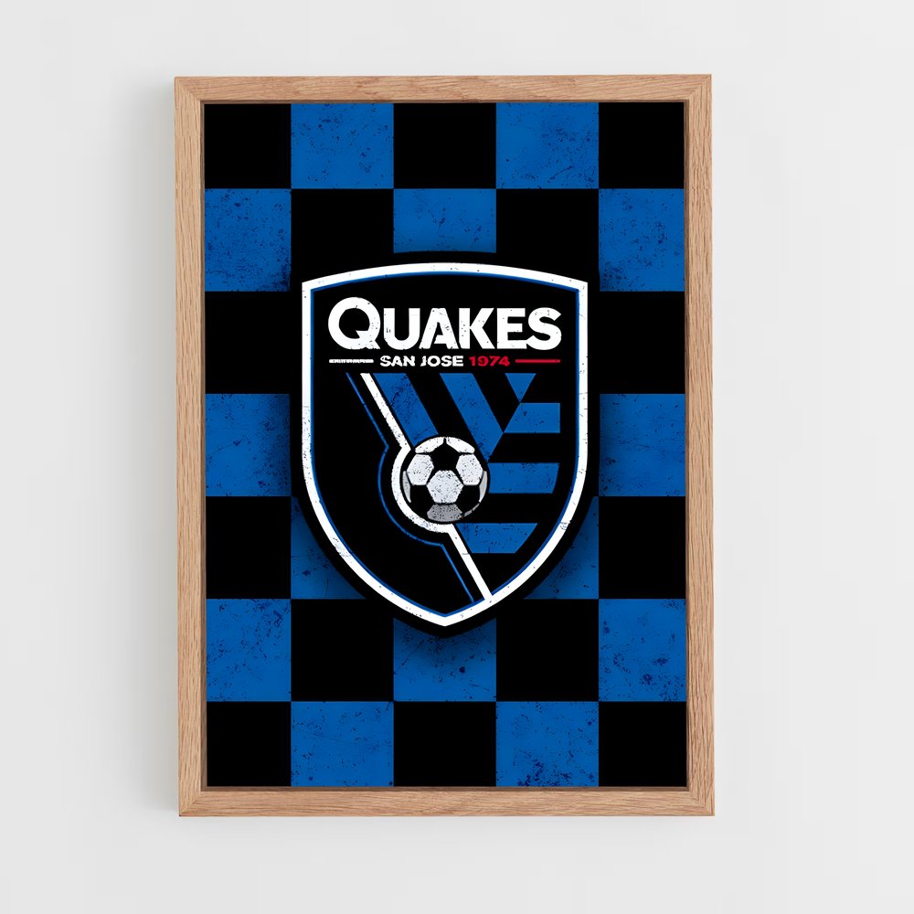 ap-san jose earthquakes-3 cadre Bois clair