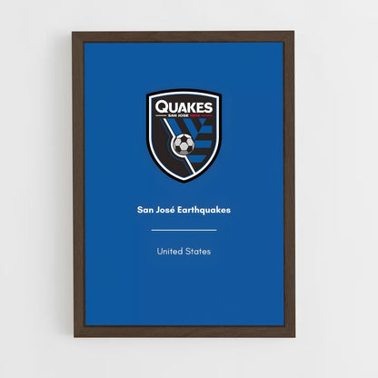 ap-san jose earthquakes-4 cadre Bois foncé